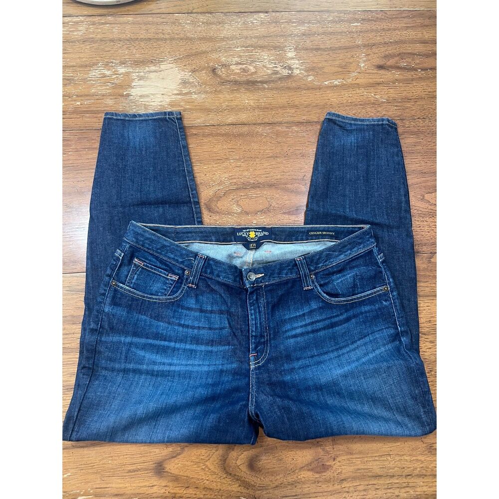 Lucky Brand "Ginger Skinny, Dark Blue Wash, Size 18W